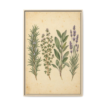 Herb Garden Study · Framed Canvas