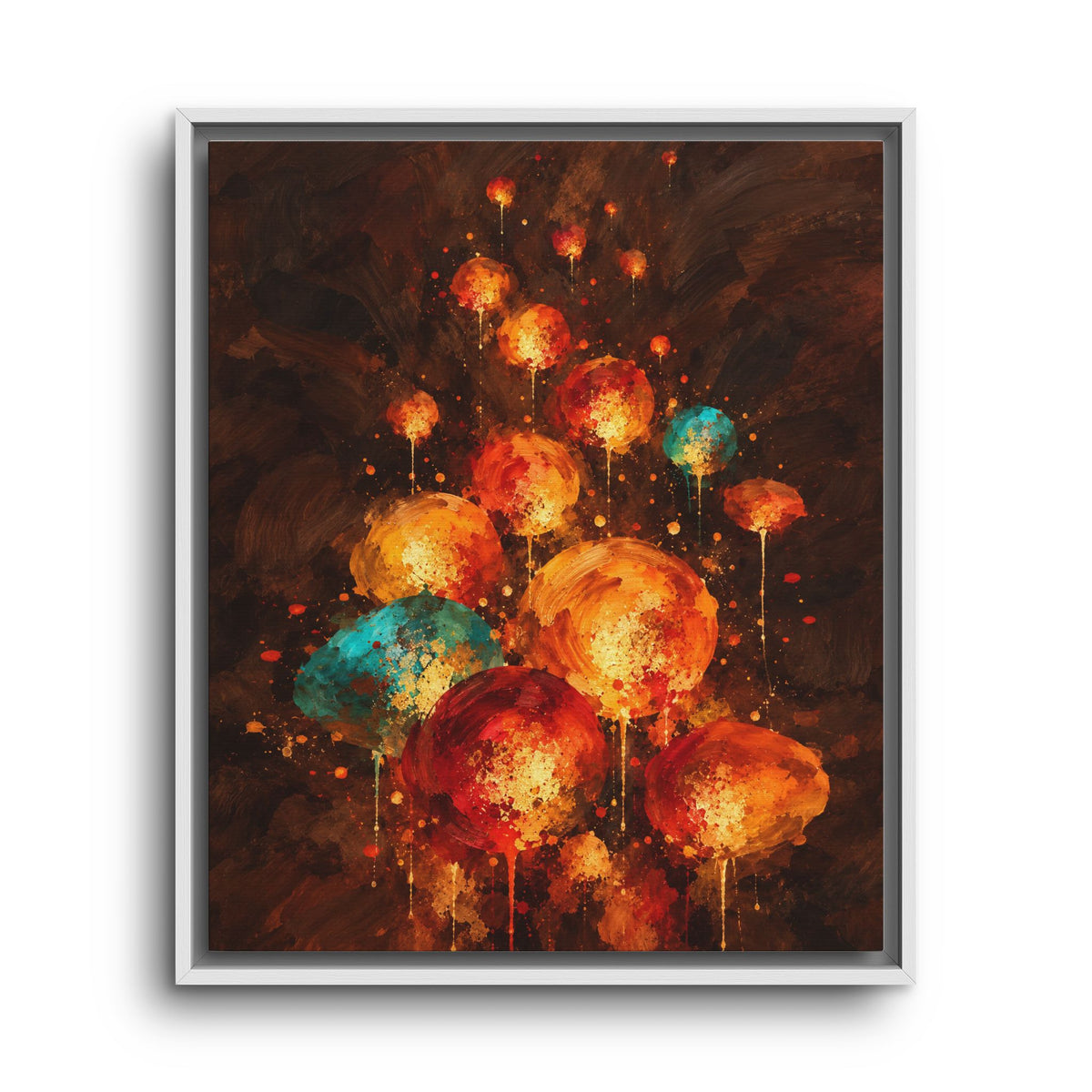Lanternes du Soir · Framed Canvas