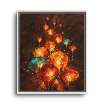 Lanternes du Soir · Framed Canvas