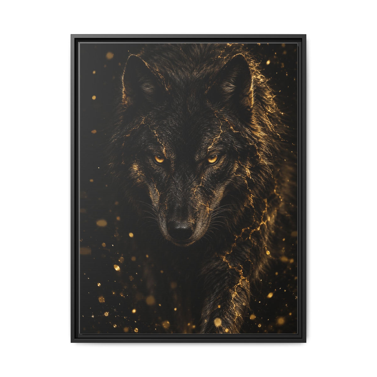 Lupus Aureus · Framed Canvas