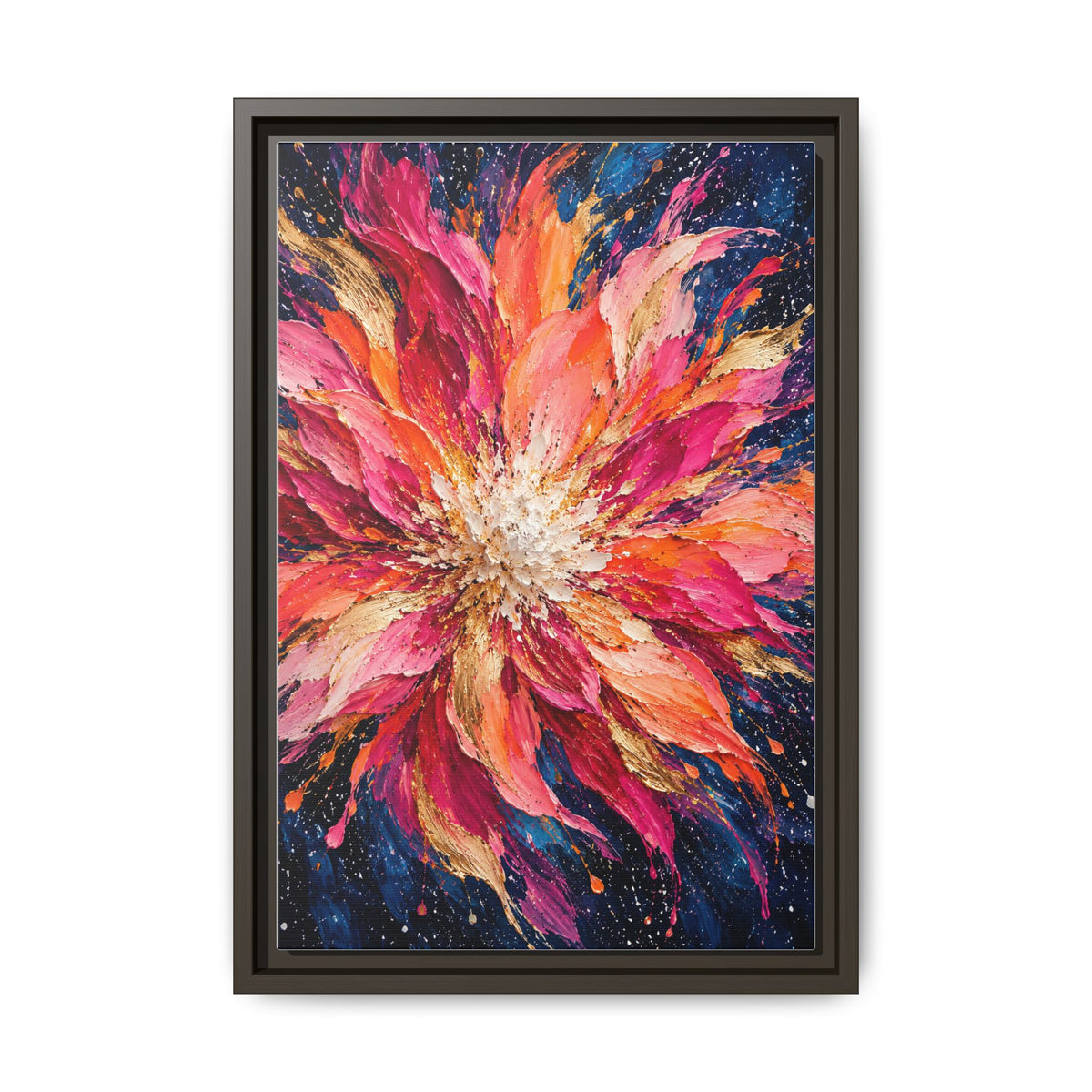 Supernova Bloom · Framed Canvas