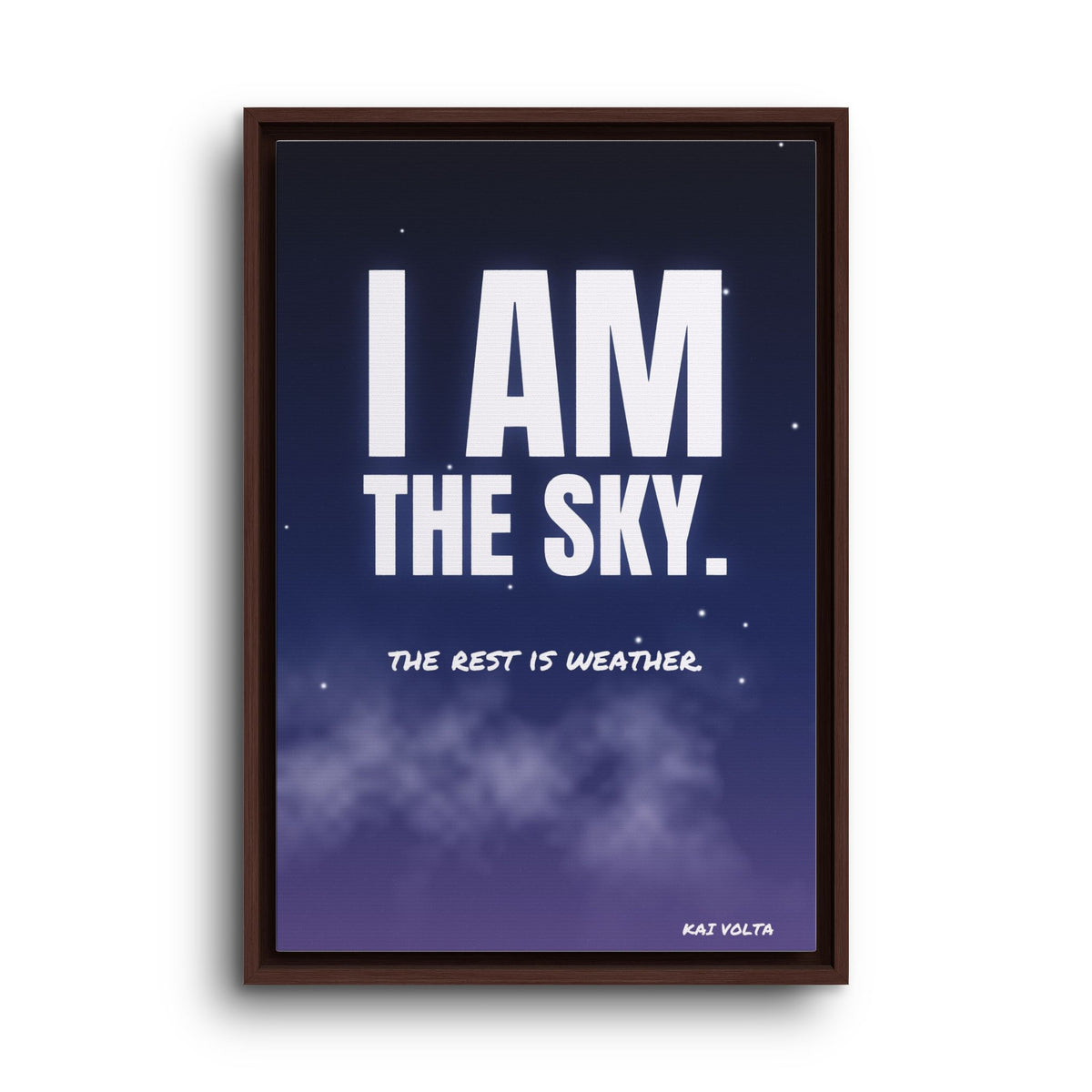 I Am the Sky · Framed Canvas