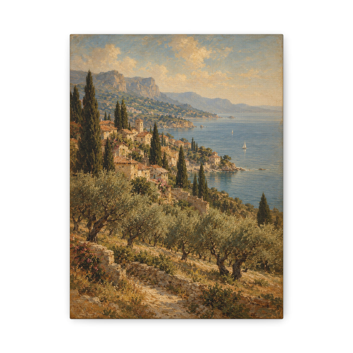 Riviera Afternoon · Frameless Canvas
