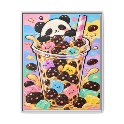 Bubble Tea Buddies · Framed Canvas
