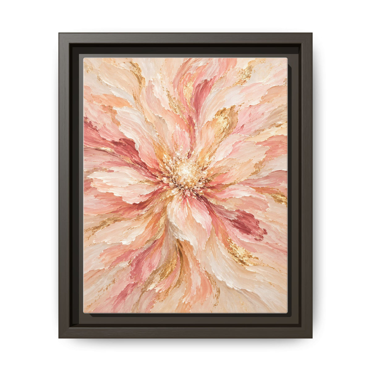 Blush Bloom · Framed Canvas