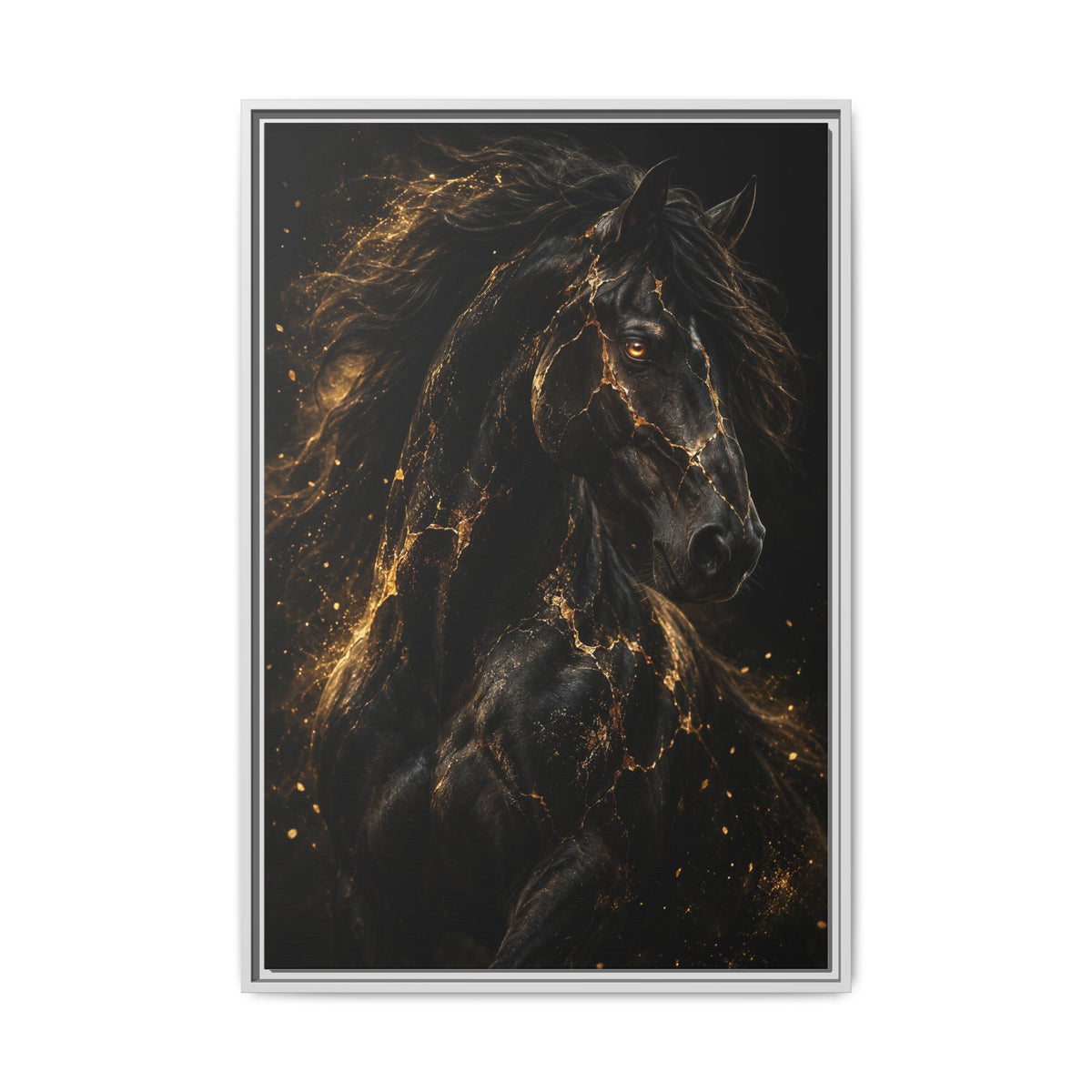 Equus Noctis · Framed Canvas