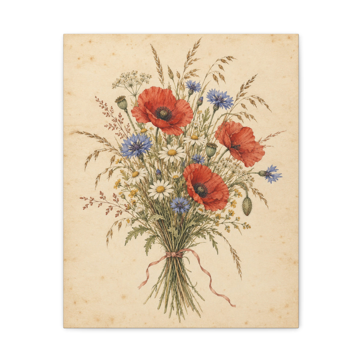 Wildflower Posy · Frameless Canvas