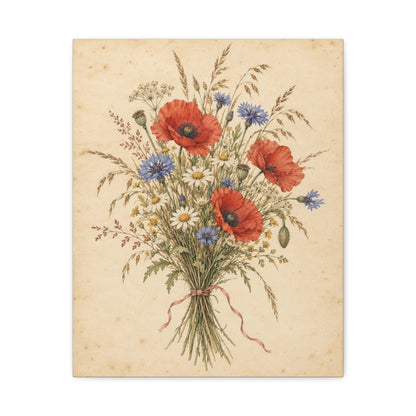 Wildflower Posy · Frameless Canvas