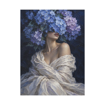 Hydrangea Blue · Frameless Canvas