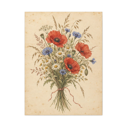 Wildflower Posy · Frameless Canvas