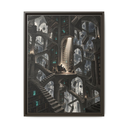 Bibliotheca Infinita · Framed Canvas