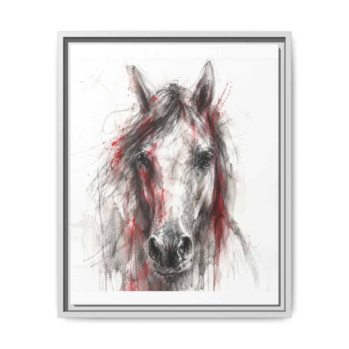 Scarlet Equus · Framed Canvas