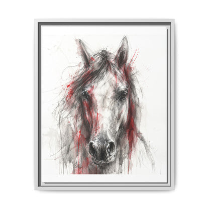 Scarlet Equus · Framed Canvas