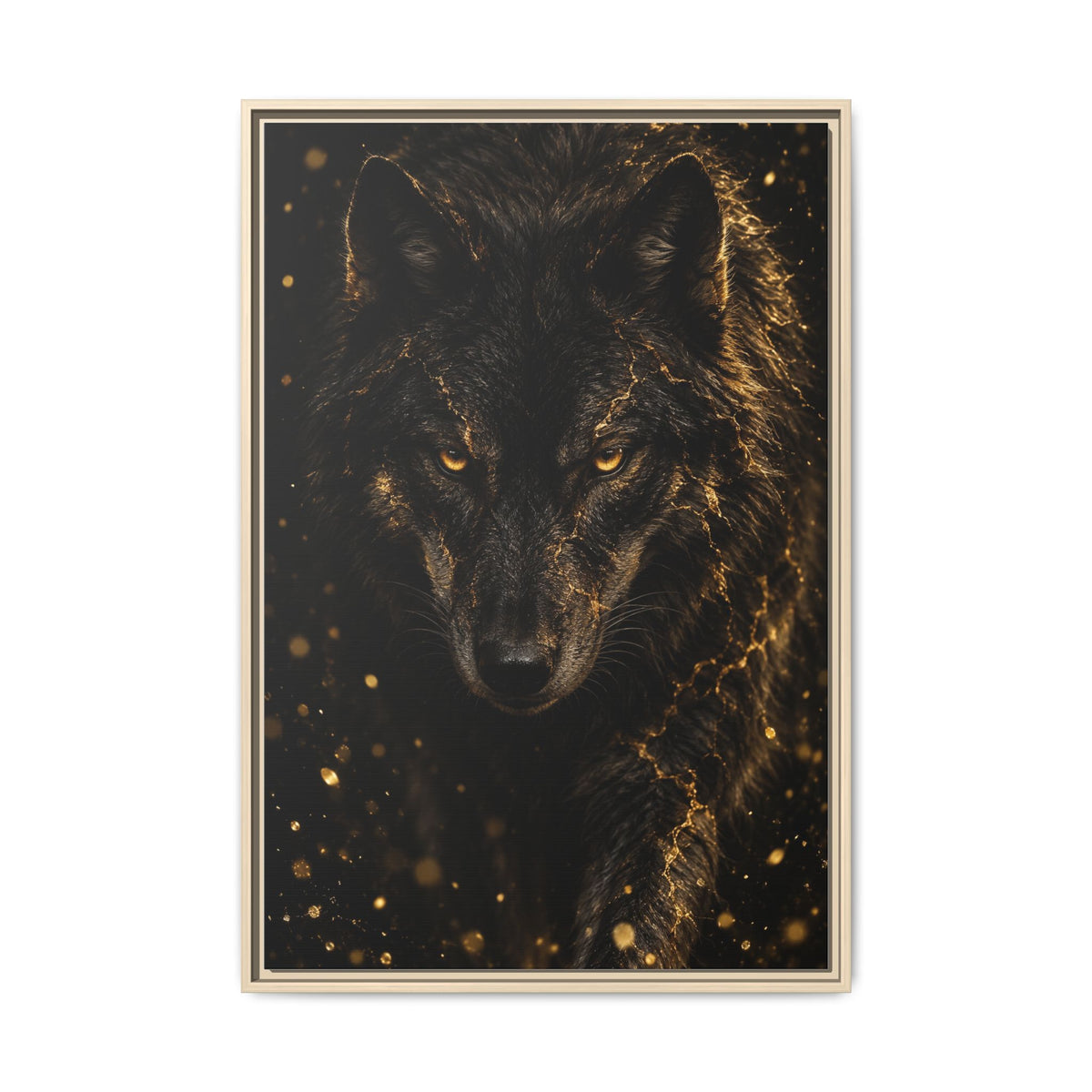 Lupus Aureus · Framed Canvas