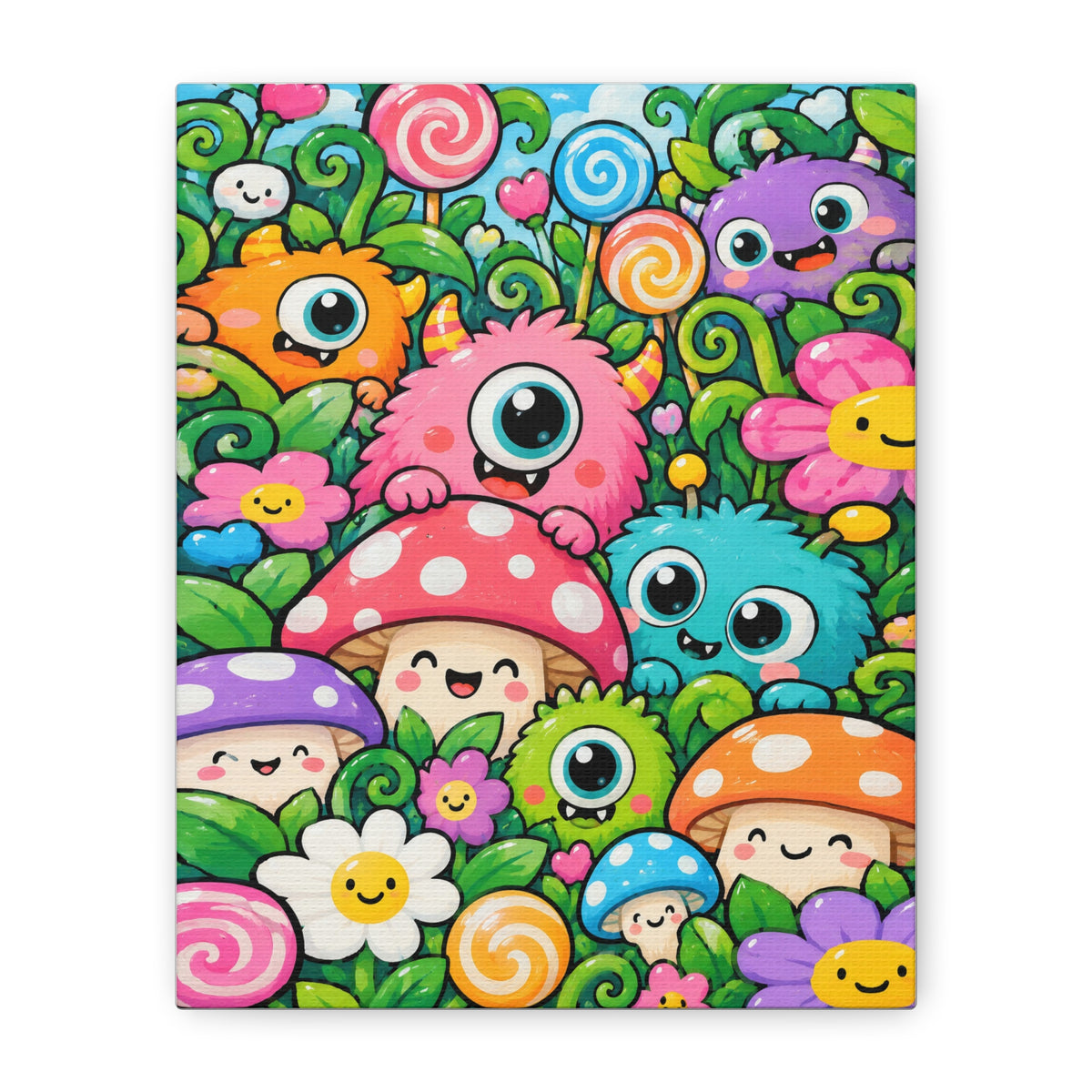 Monster Garden · Frameless Canvas