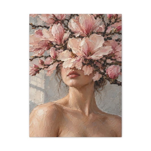 Magnolia Silence · Frameless Canvas