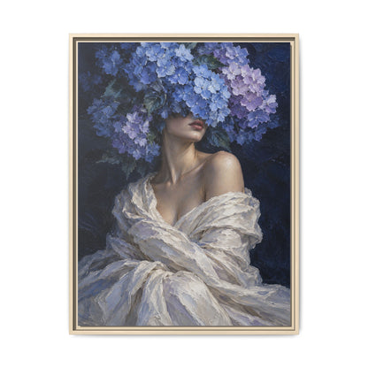Hydrangea Blue · Framed Canvas