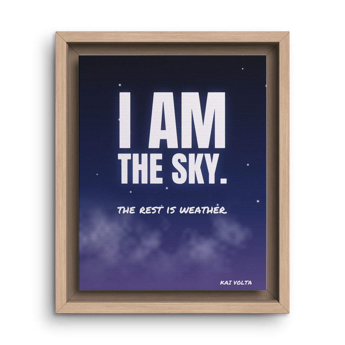 I Am the Sky · Framed Canvas