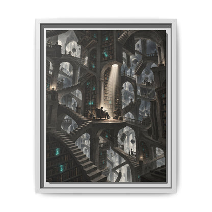 Bibliotheca Infinita · Framed Canvas