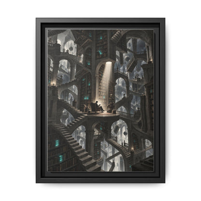 Bibliotheca Infinita · Framed Canvas