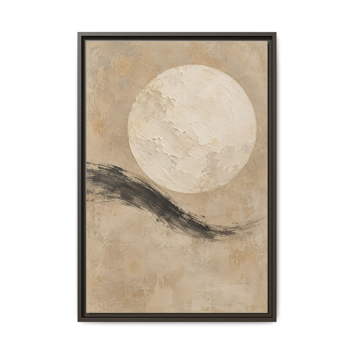 Linen Moon · Framed Canvas