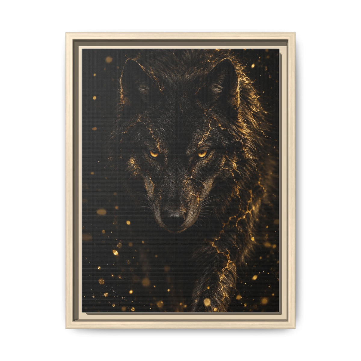 Lupus Aureus · Framed Canvas