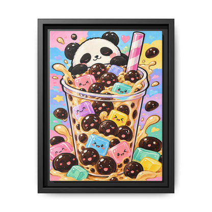 Bubble Tea Buddies · Framed Canvas