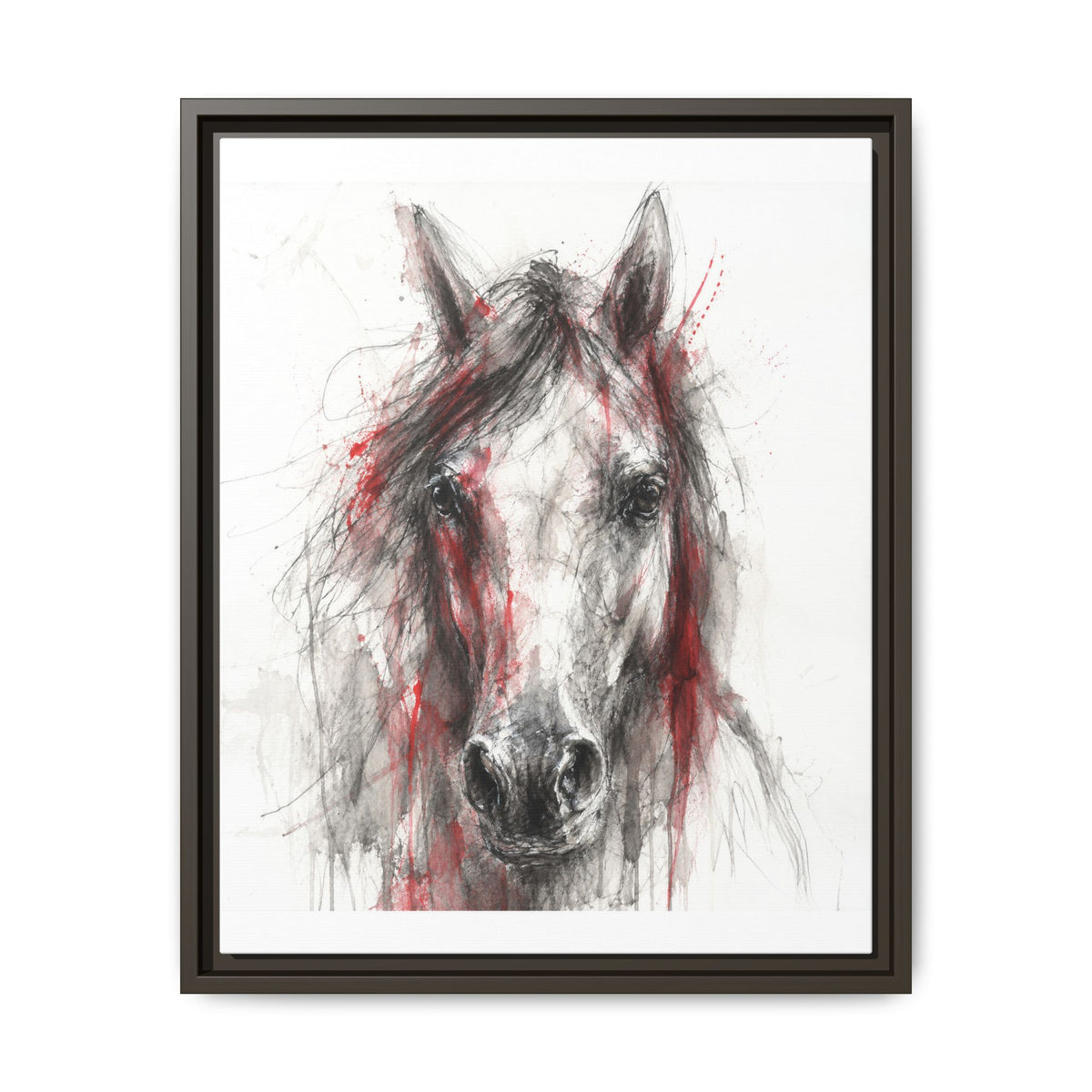 Scarlet Equus · Framed Canvas