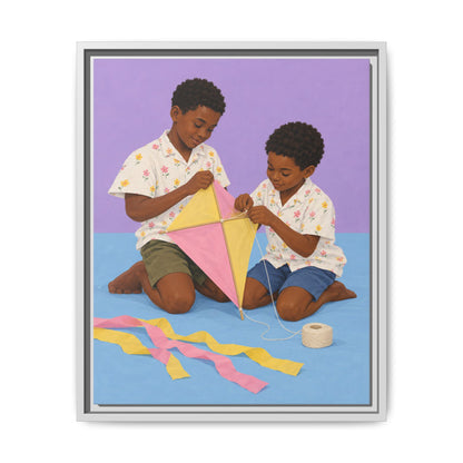 The Kite Makers · Framed Canvas