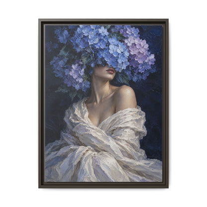 Hydrangea Blue · Framed Canvas