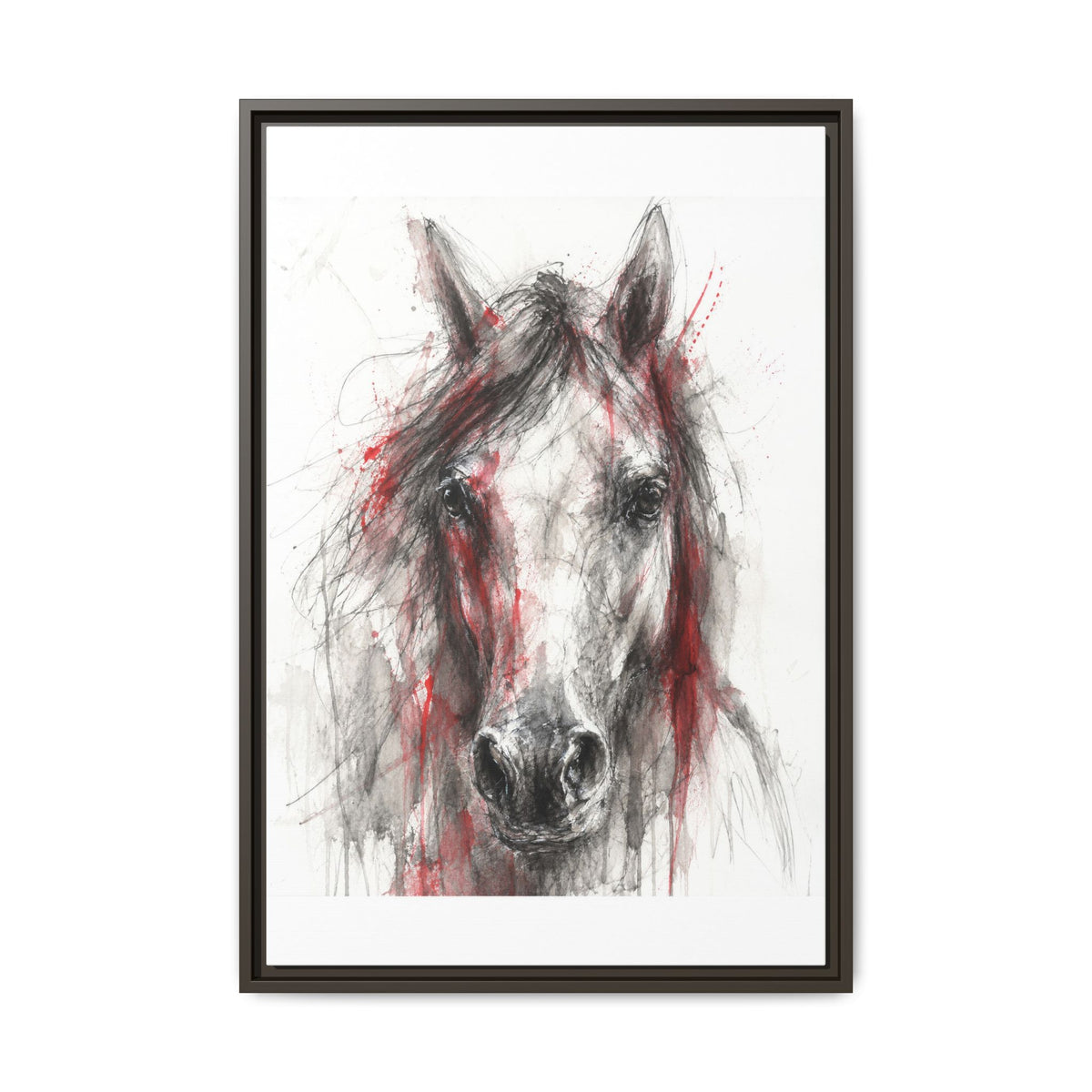 Scarlet Equus · Framed Canvas