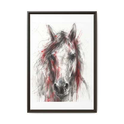 Scarlet Equus · Framed Canvas