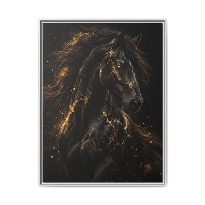 Equus Noctis · Framed Canvas
