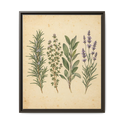 Herb Garden Study · Framed Canvas
