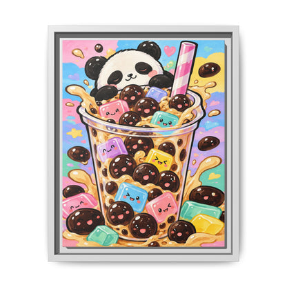 Bubble Tea Buddies · Framed Canvas