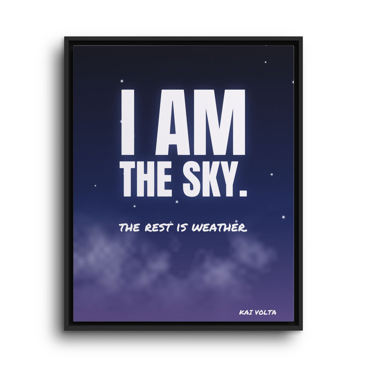 I Am the Sky · Framed Canvas