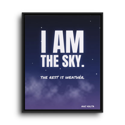 I Am the Sky · Framed Canvas