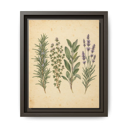 Herb Garden Study · Framed Canvas