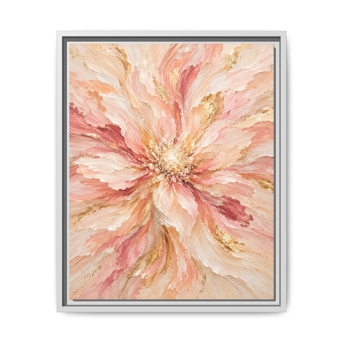 Blush Bloom · Framed Canvas
