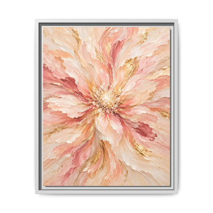 Blush Bloom · Framed Canvas