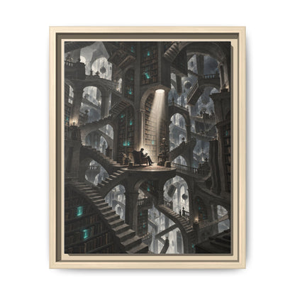 Bibliotheca Infinita · Framed Canvas