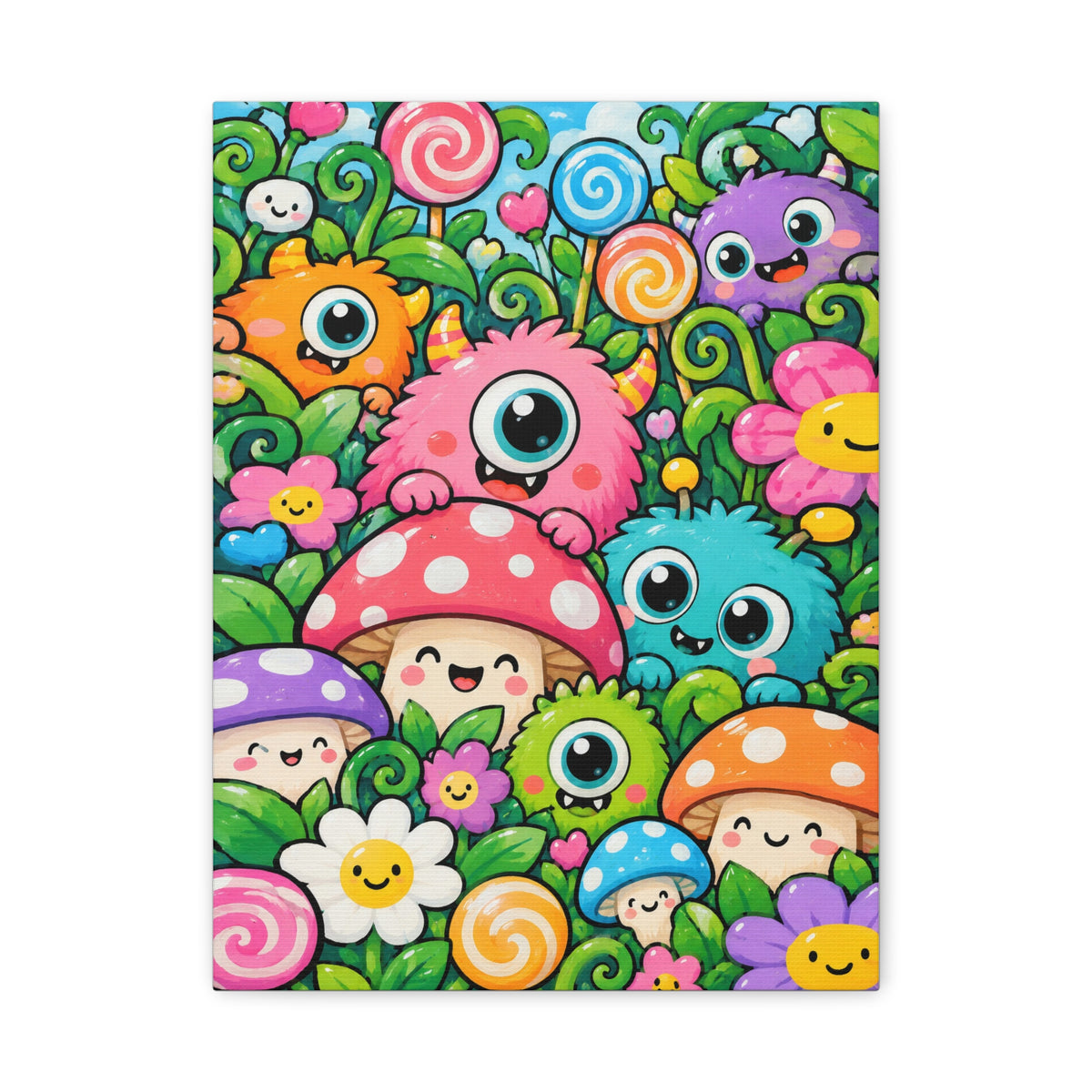 Monster Garden · Frameless Canvas