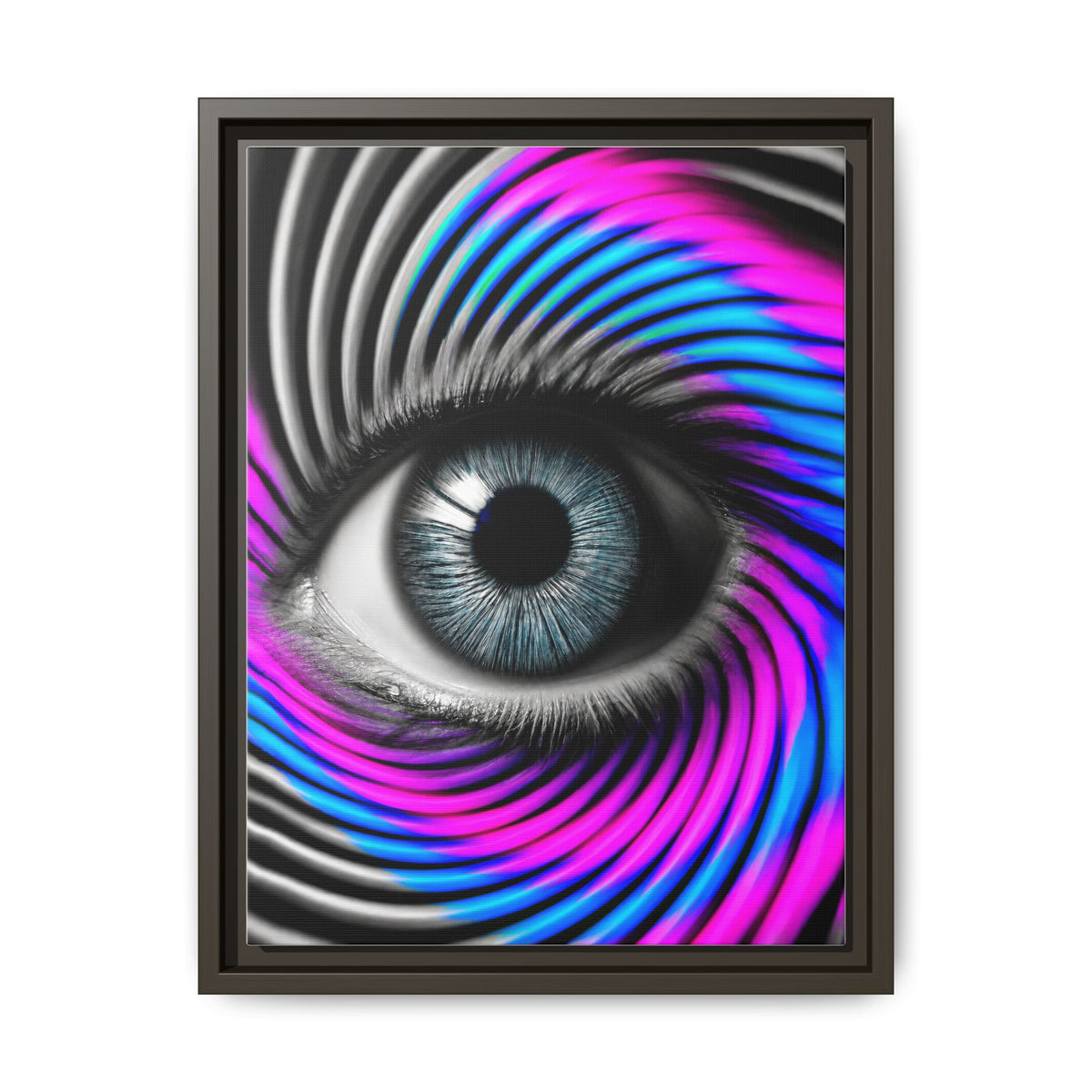 The Perception Vortex · Framed Canvas