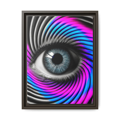The Perception Vortex · Framed Canvas