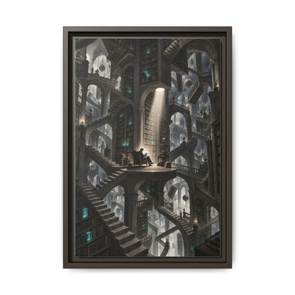 Bibliotheca Infinita · Framed Canvas
