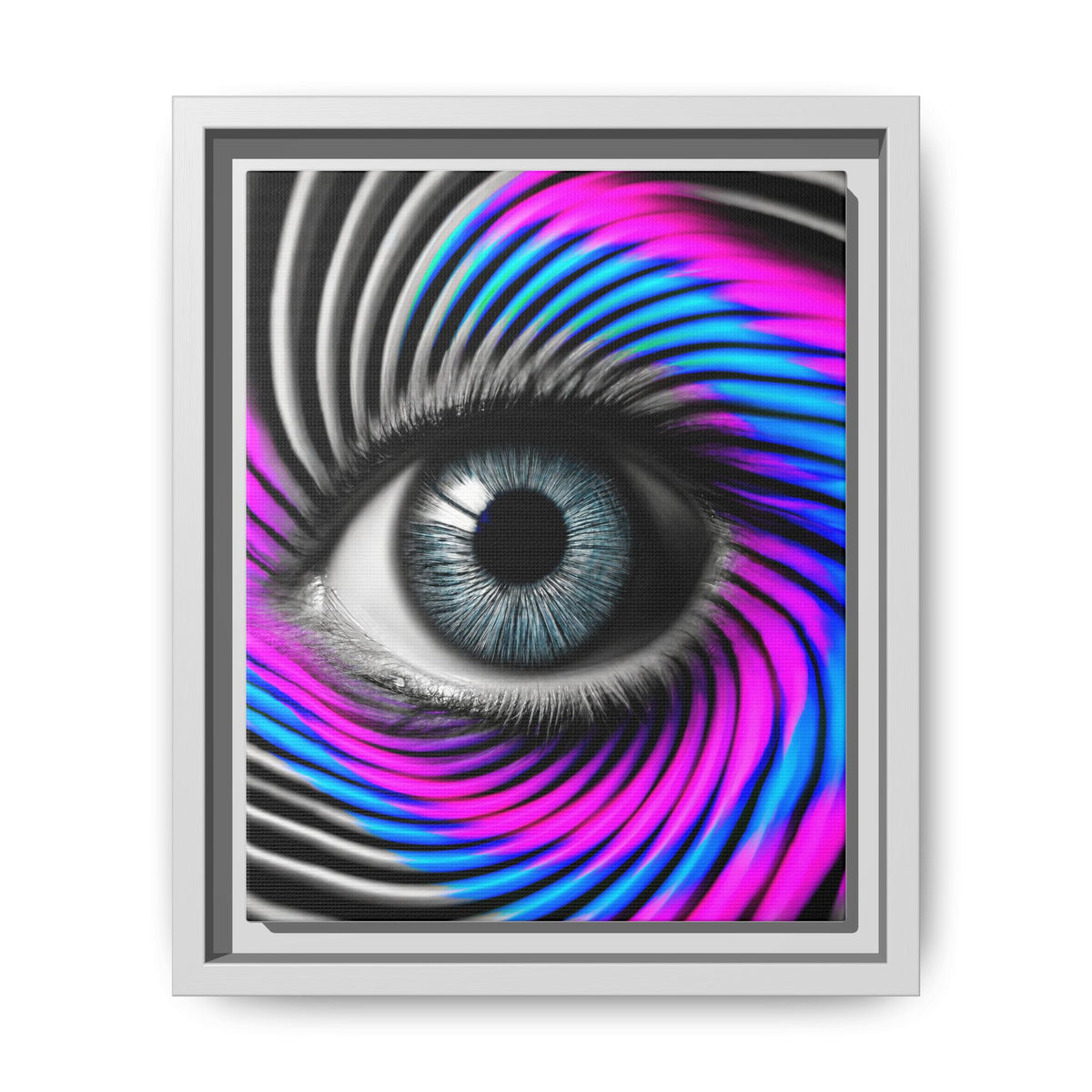 The Perception Vortex · Framed Canvas