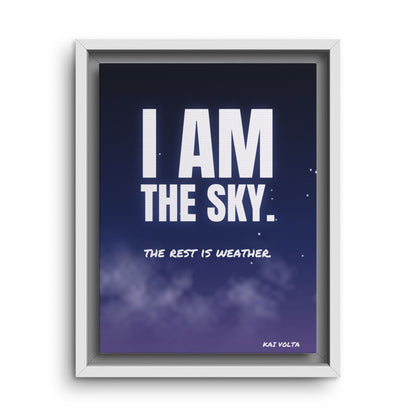 I Am the Sky · Framed Canvas