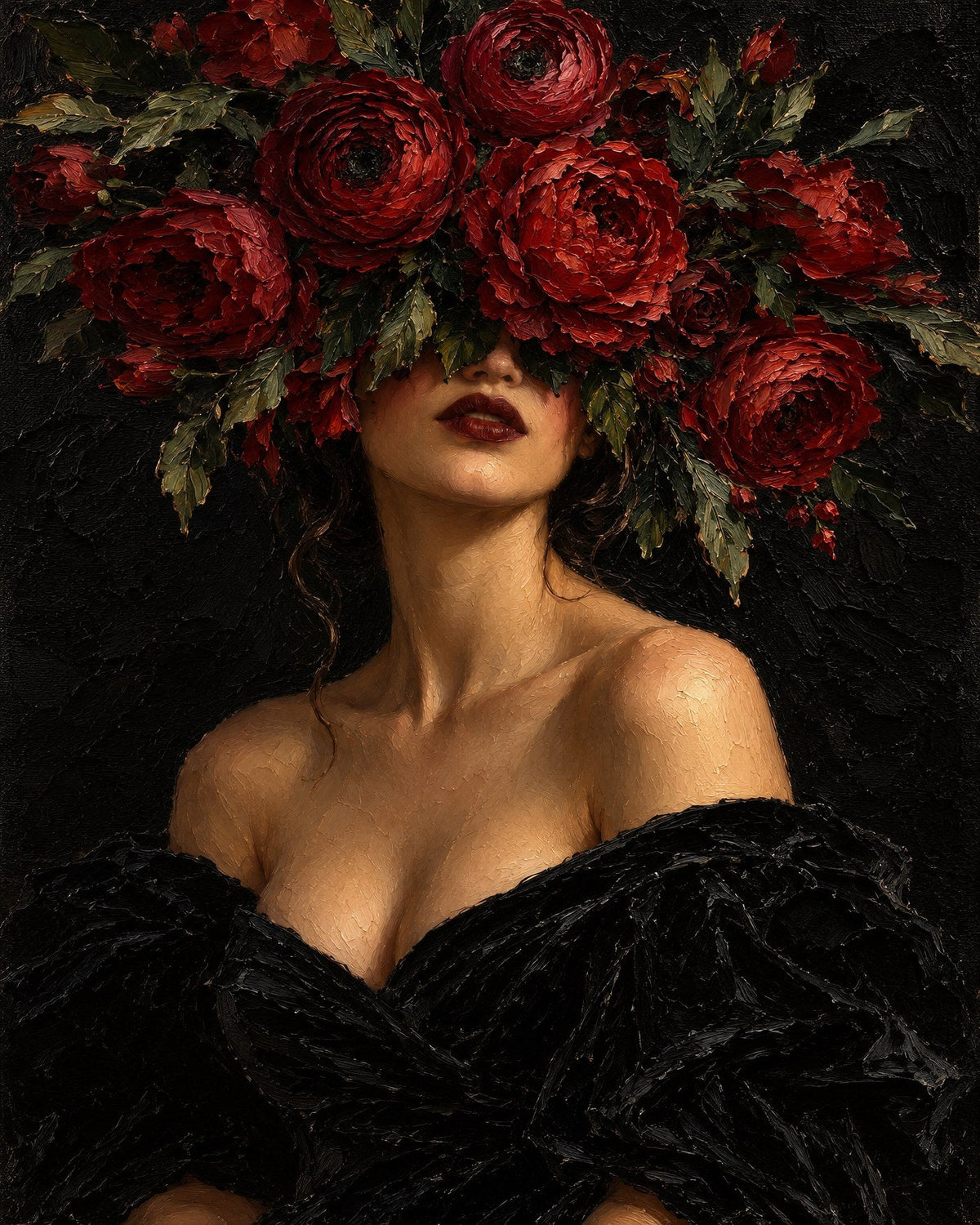 Crimson Reverie by Delphine Arcadi, the artwork