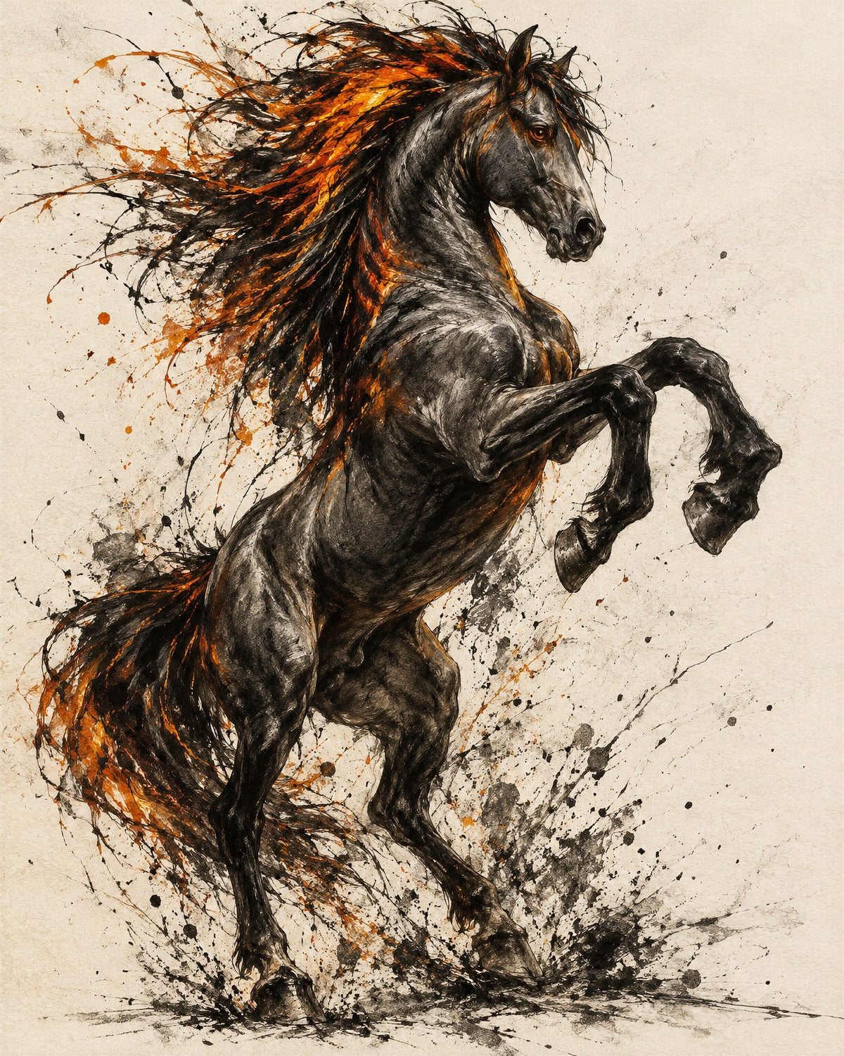 Equus Ignis by Cassian Rooke, the artwork