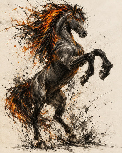Equus Ignis by Cassian Rooke, the artwork